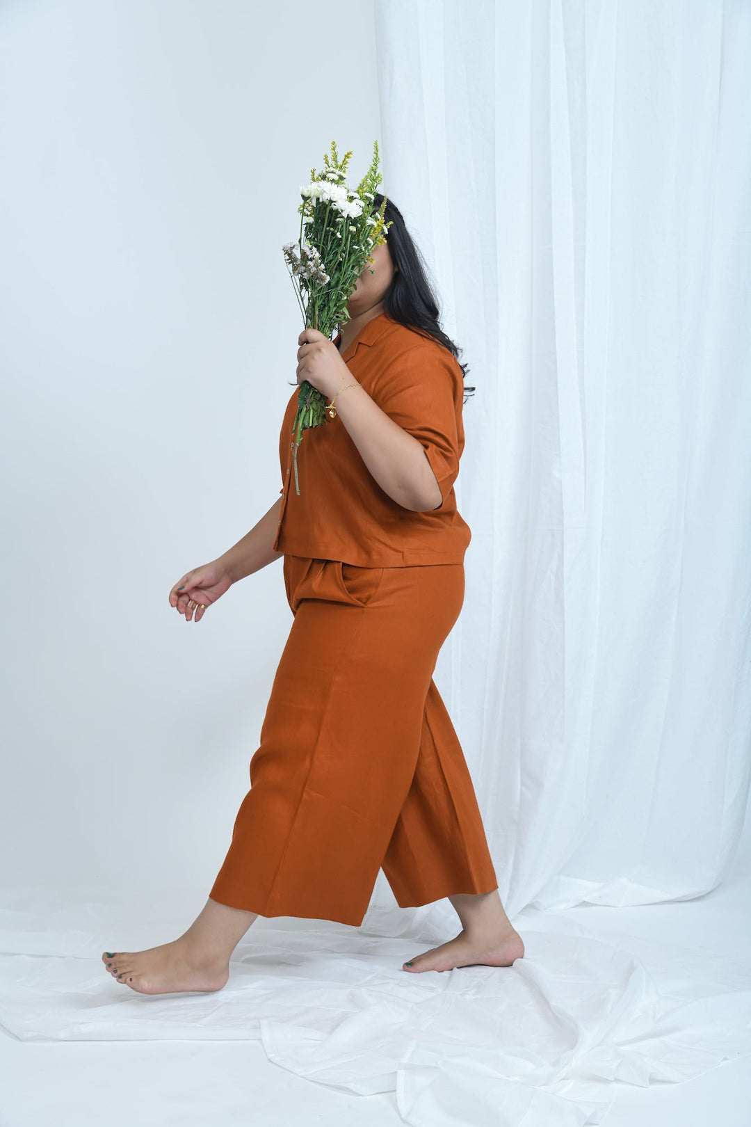 Pravaah Multi Pocket Hemp Wide Leg Pants | Limited Edition Color