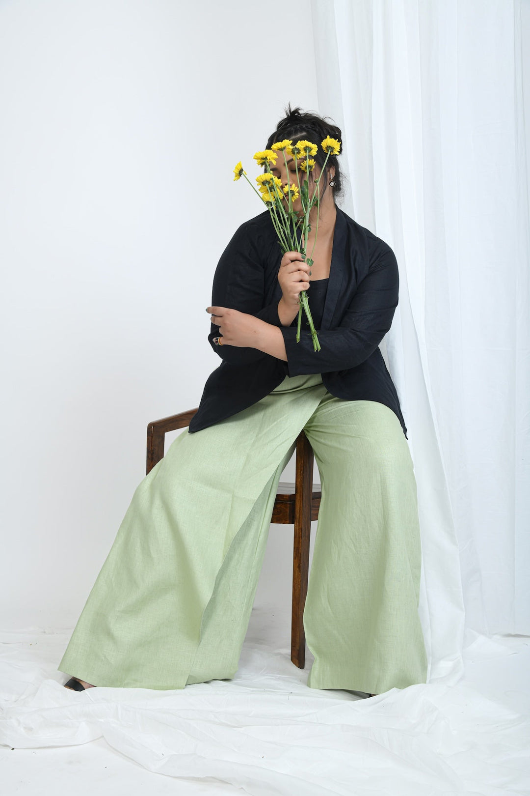 Pravaah Hemp Relaxed Fit Pants | Skort inspired