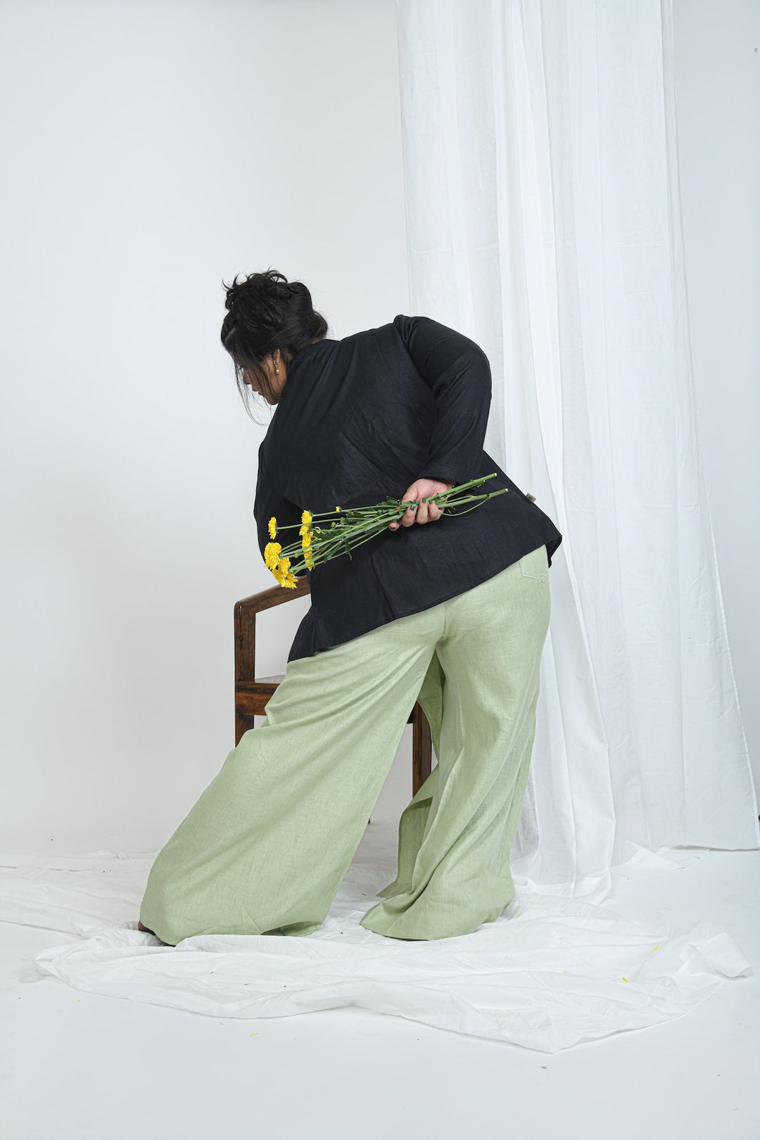 Pravaah Hemp Relaxed Fit Pants | Skort inspired