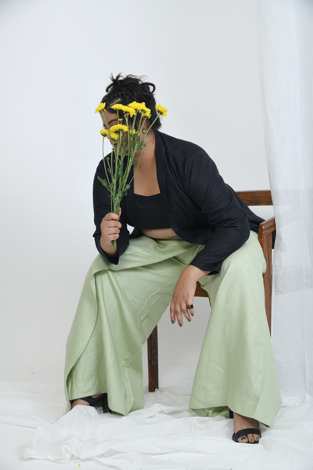 Pravaah Hemp Relaxed Fit Pants | Skort inspired