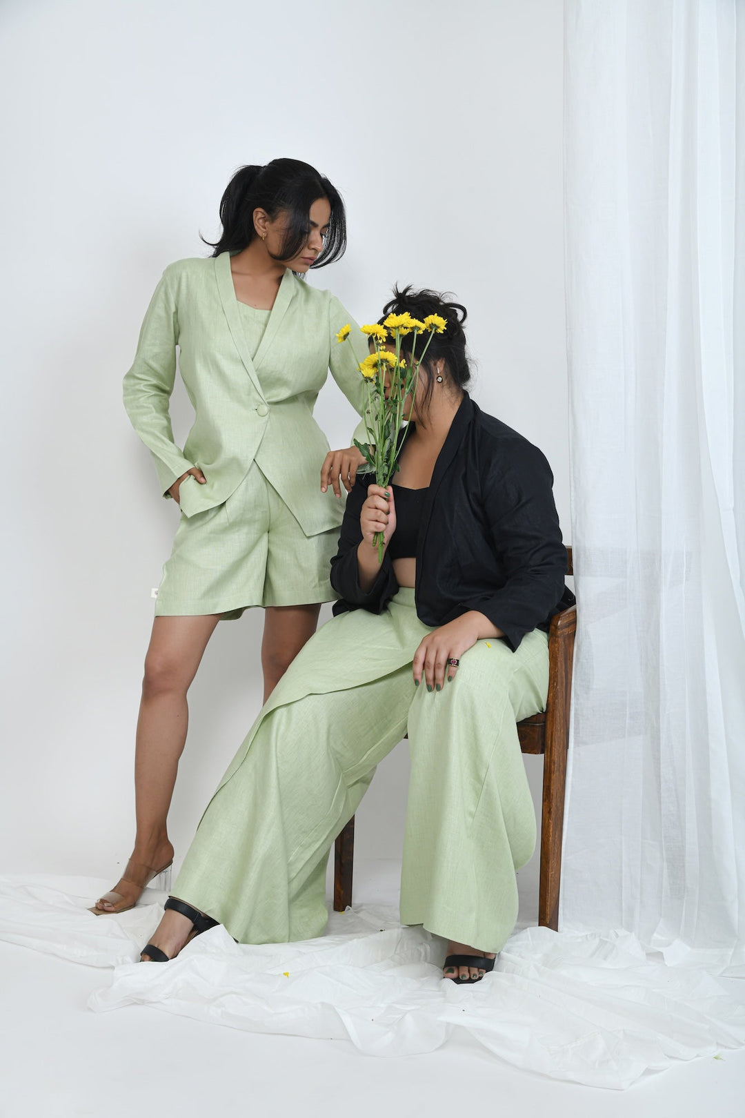 Pravaah Hemp Relaxed Fit Pants | Skort inspired