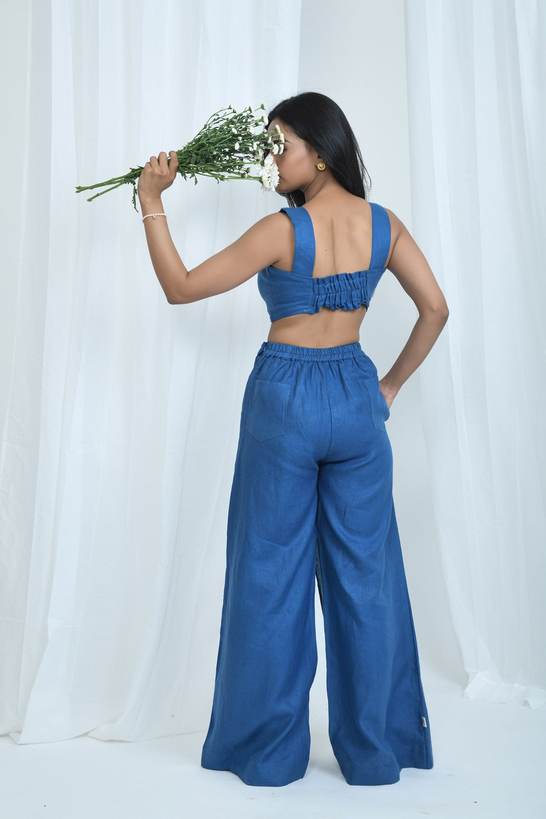 Pravaah Hemp Skort-Style Long Pants | Relaxed fit