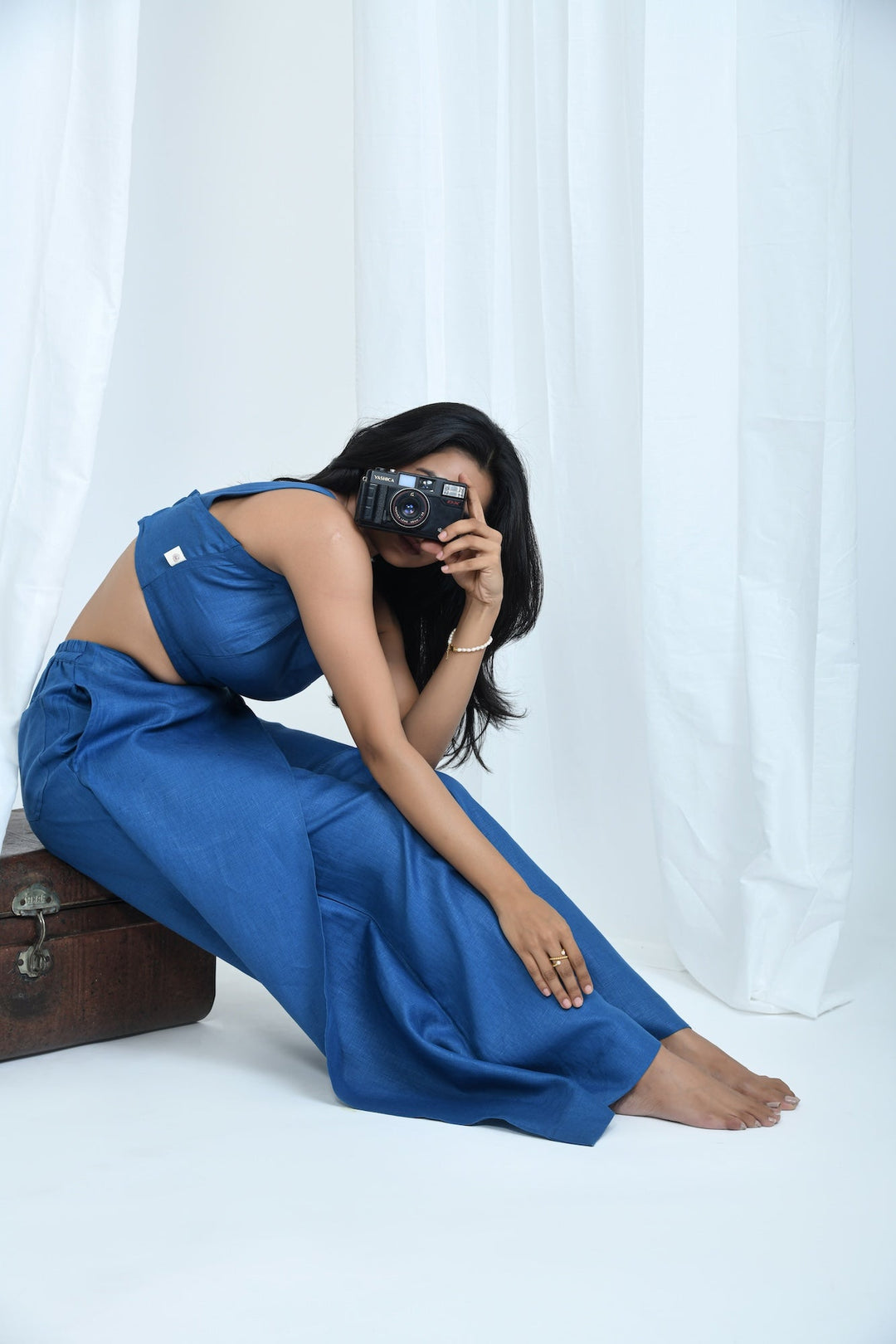 Pravaah Hemp Skort-Style Long Pants | Relaxed fit