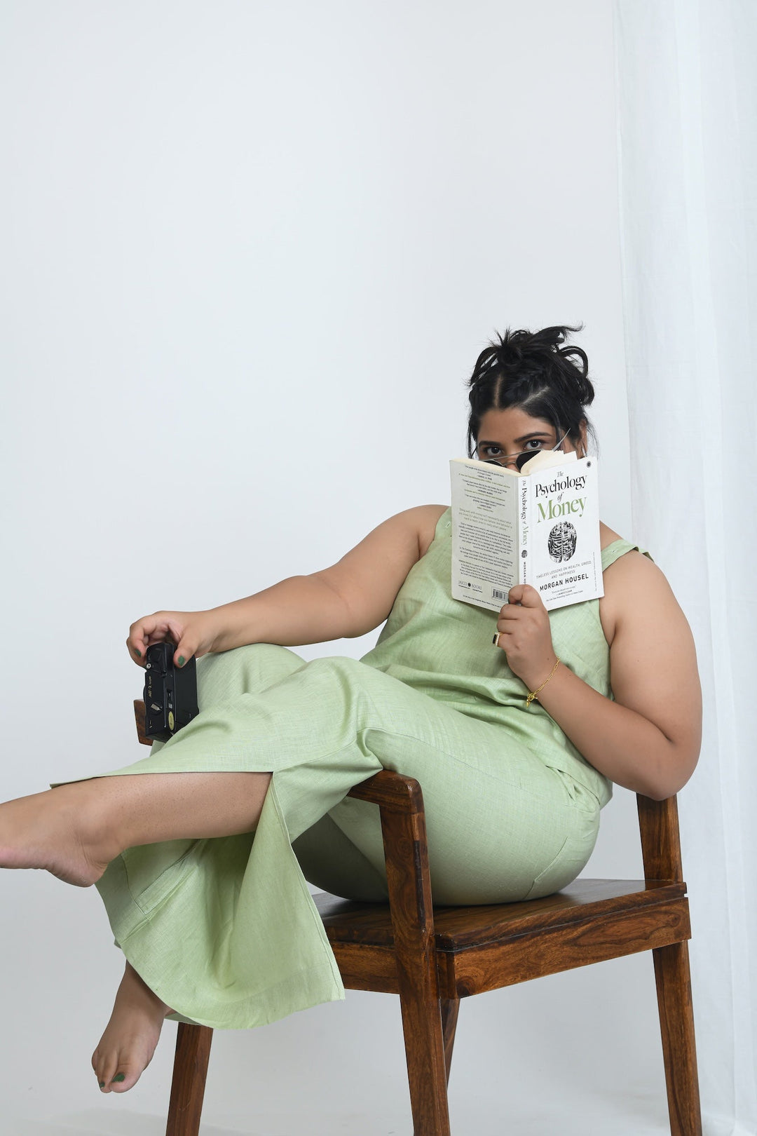 Pravaah Sustainable Hemp Side Slit Pants | Pistachio