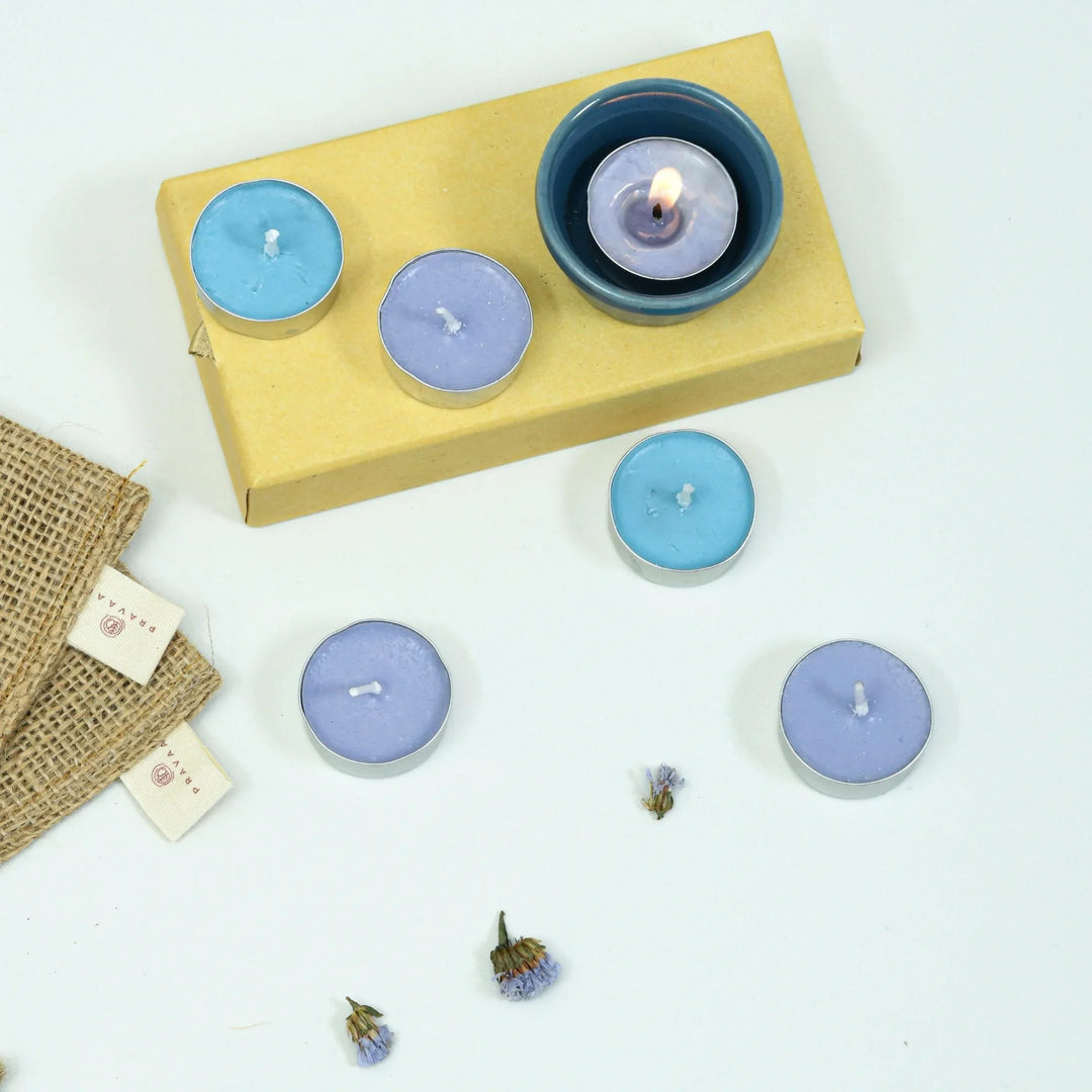 Pravaah Serenity Essentials | Tealight Candle Set | Festival Sustainable Gifting