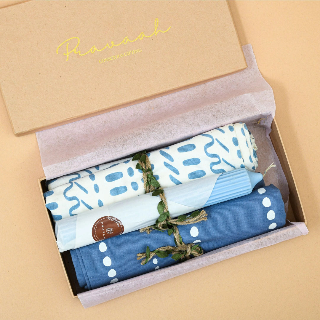 Pravaah Cozy Corner hamper | Cushions Covers and Candle | Festive Hamper