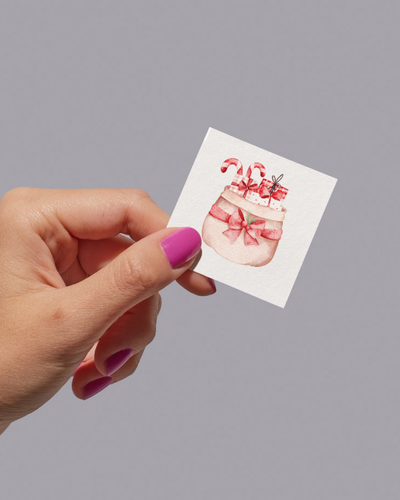 Handmade Hemp Paper Gift Cards, Christmas Edition, Eco-Friendly & Customisable