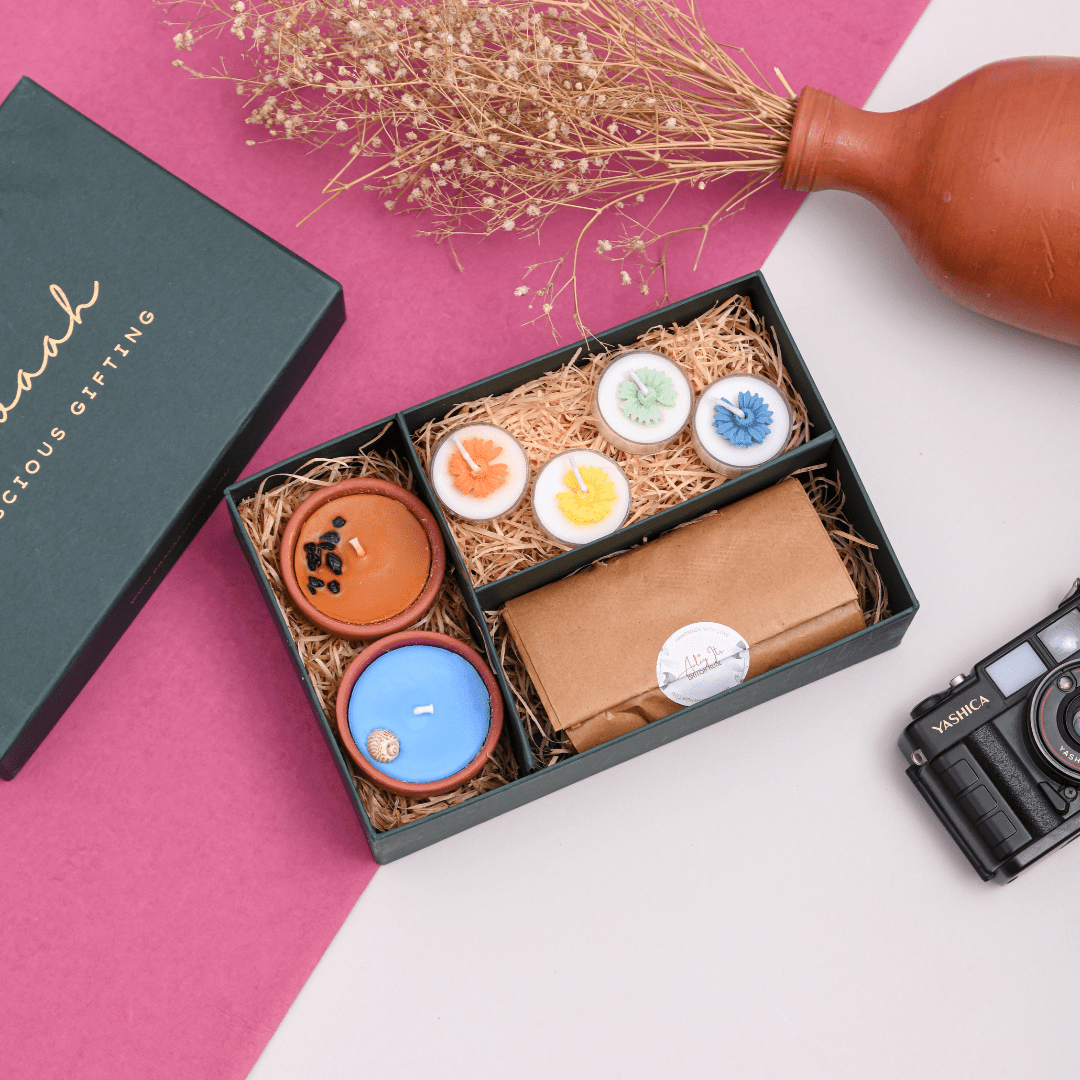 Pravaah Bloom – Festive Glow And Fragrance Gift Box - Suspire