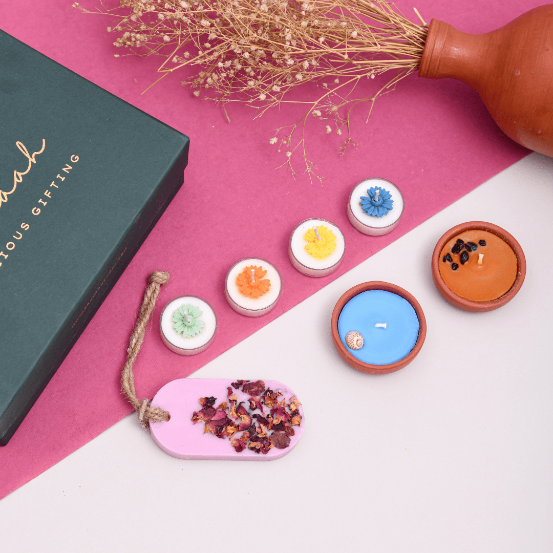 Pravaah Bloom – Festive Glow And Fragrance Gift Box - Suspire