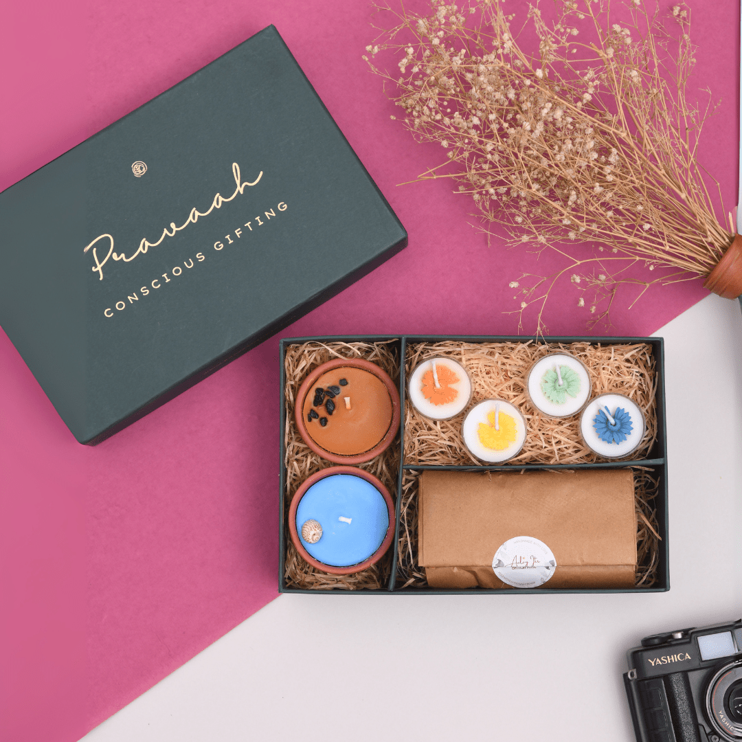 Pravaah Bloom – Festive Glow And Fragrance Gift Box - Suspire