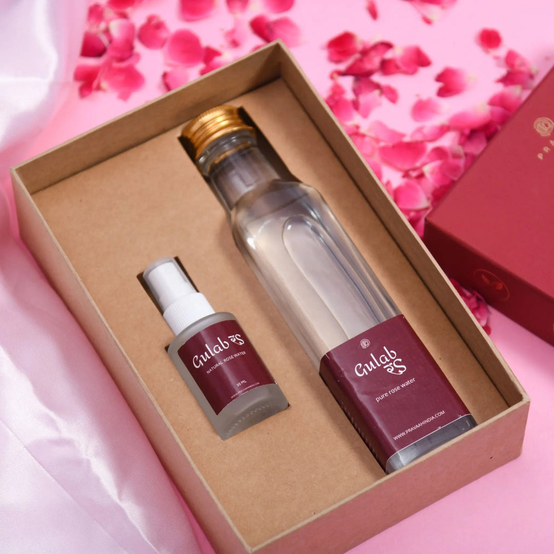 Pravaah Gulab Ras – 100% Natural Rose Water | Preservative and Alcohol - Free - Suspire