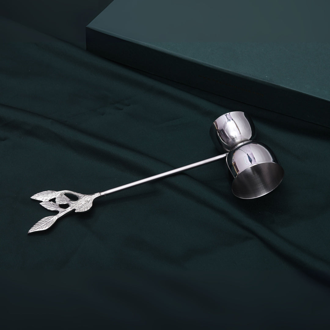 Pravaah Patram Bar Set, Solid Brass Handles, Luxury Gifting, Chrome Finish - Suspire