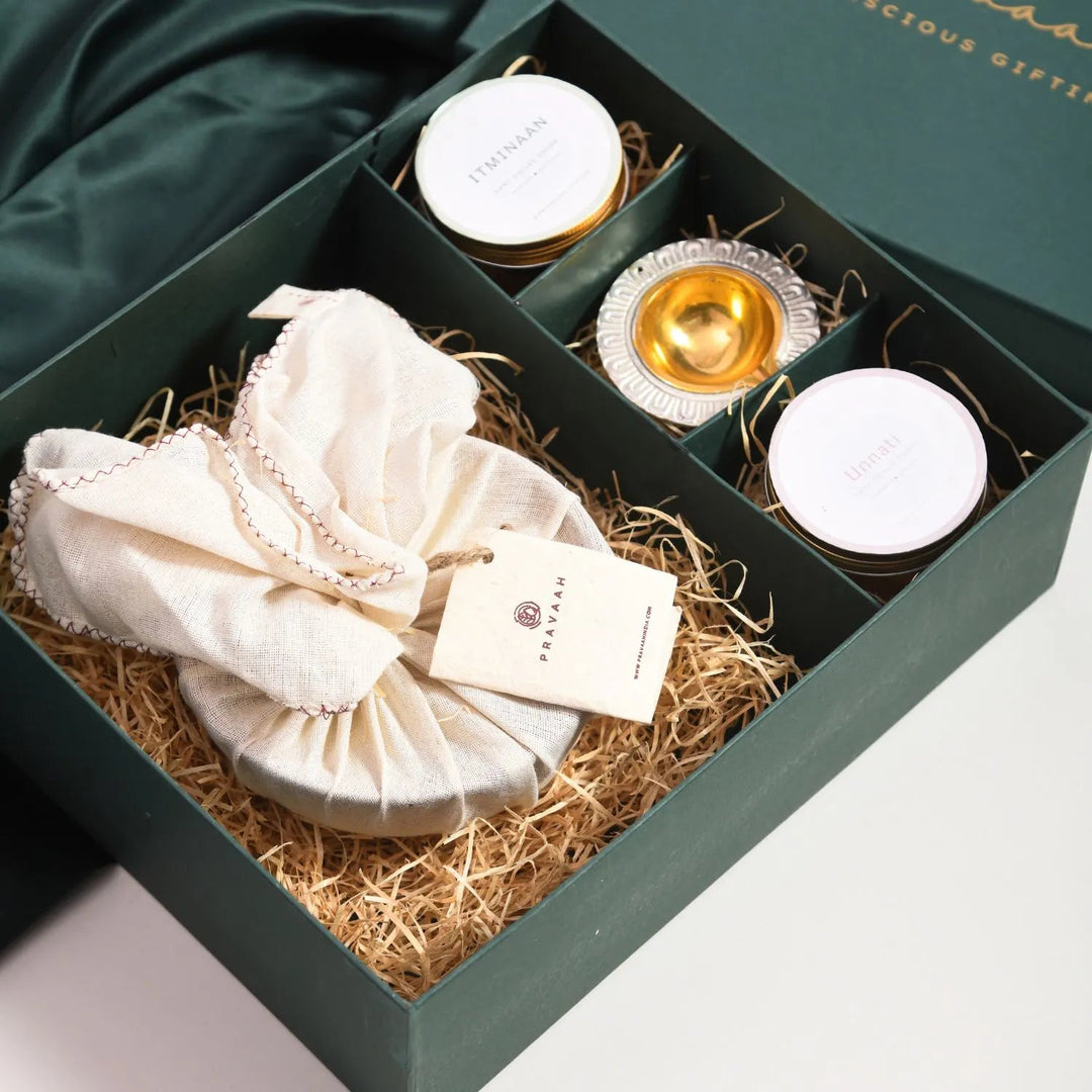 Pravaah Shanti Glow – Sustainable Luxury Gift Set for Festivals & Celebrations - Suspire