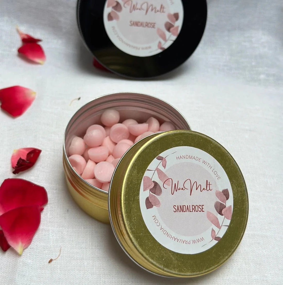 Pravaah Wax Melt Beads Combo | Cinnamon Vanilla, Lavender & Sandalwood Rose | Pure Soy Wax - Suspire