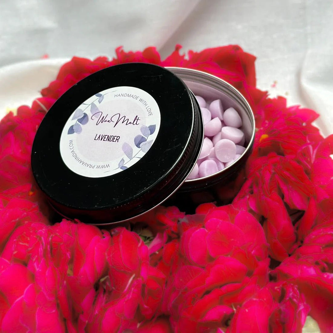 Pravaah Wax Melt Beads Combo | Cinnamon Vanilla, Lavender & Sandalwood Rose | Pure Soy Wax - Suspire