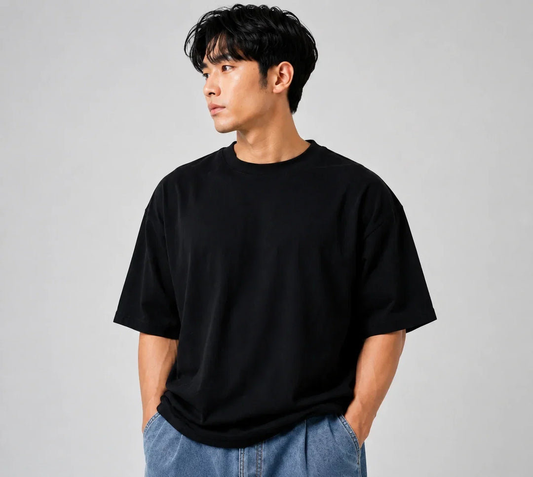 Bamboology Men’s Bamboo Oversized Black T-Shirt | Jersey No. 108