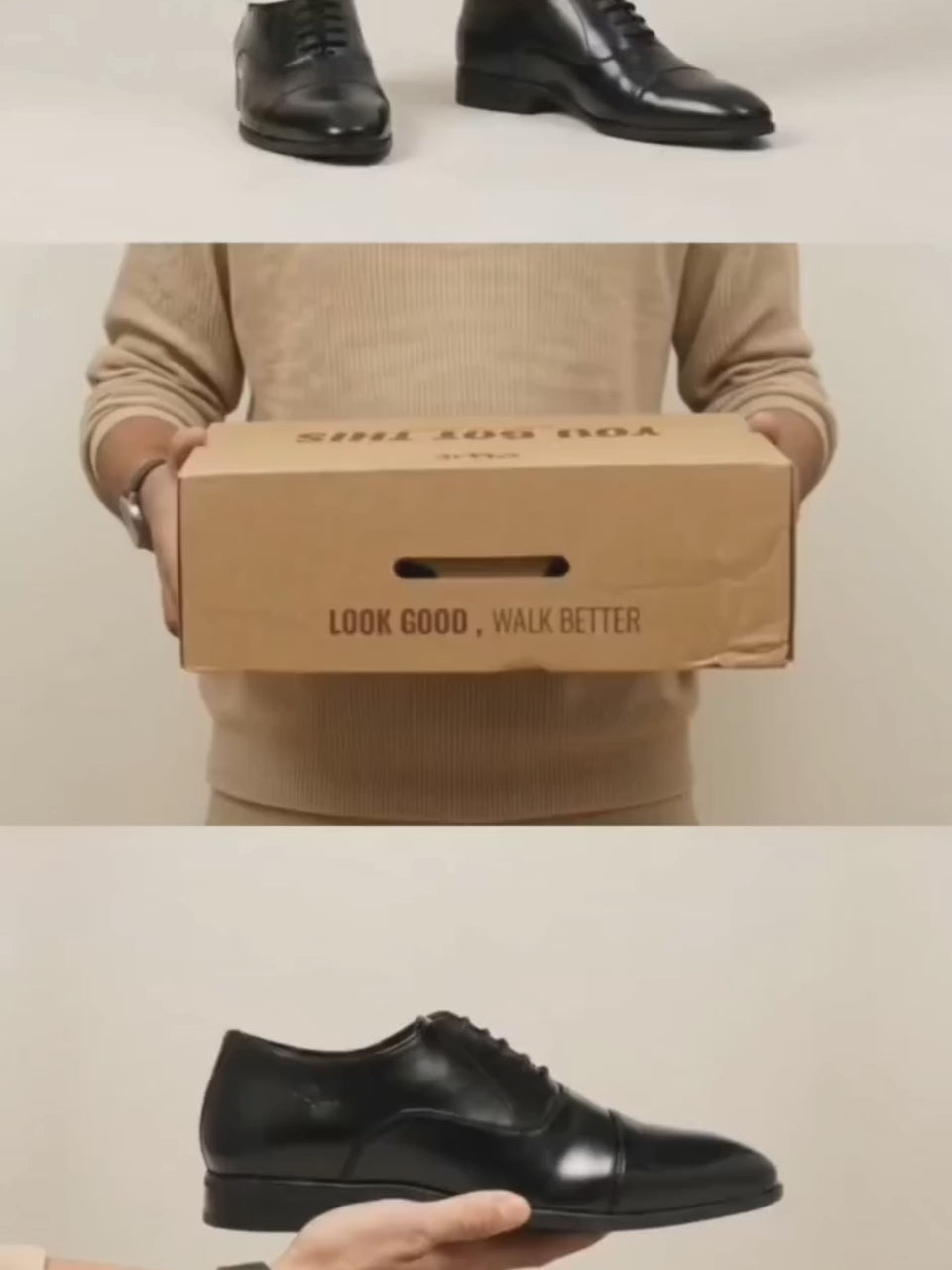 Suit Up Black Cap-Toe Oxford Shoes