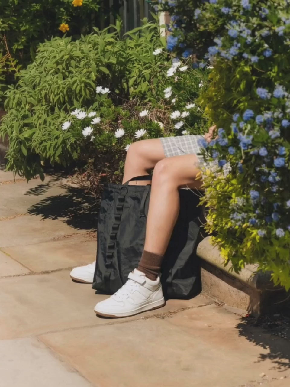 Rise White  High-Top Strap Sneakers