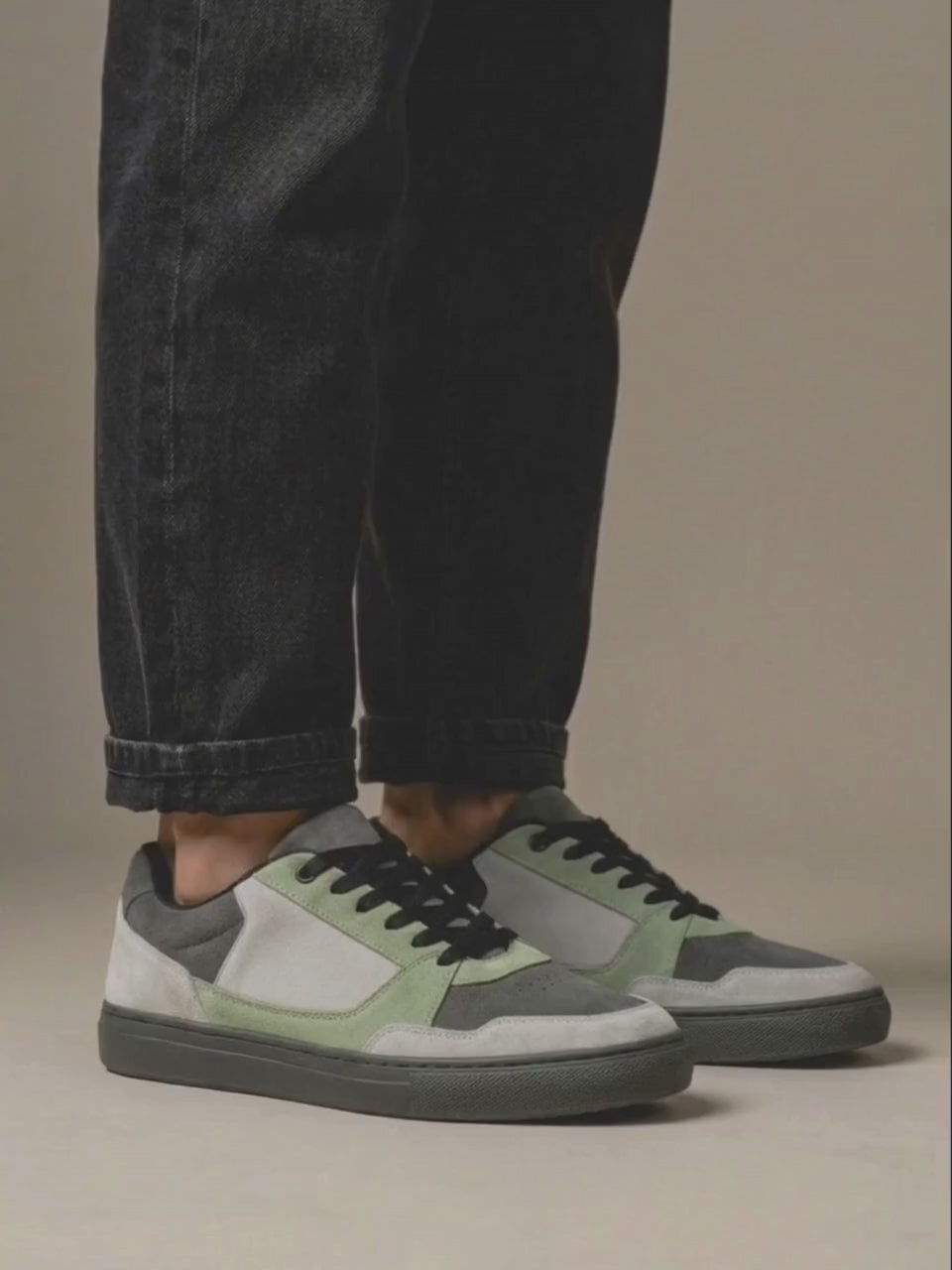Pulse Green Perforated Sneakers