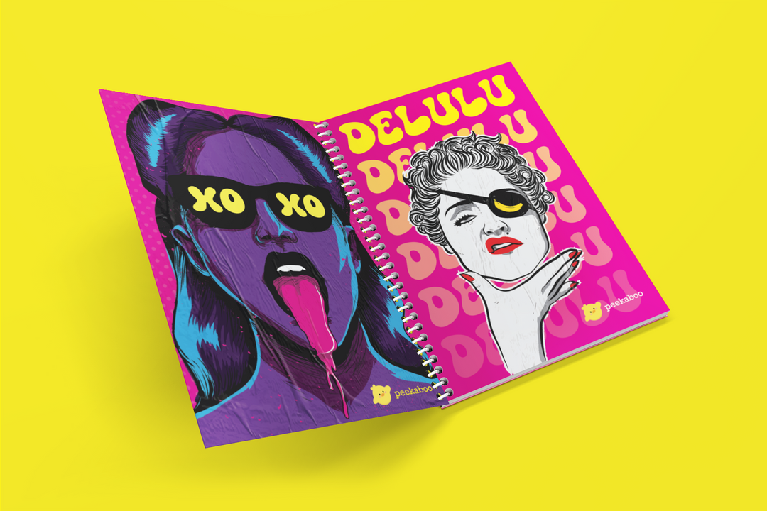 Multiverse Notebook | Multiple Covers | Peekaboo | A5 Size - 1 pc