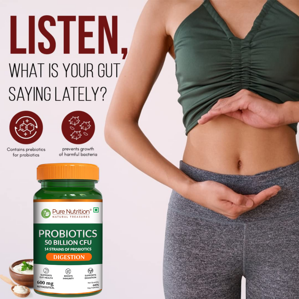 Probiotic  50 Billion CFU | 14 Strains | 60 Veg Capsules