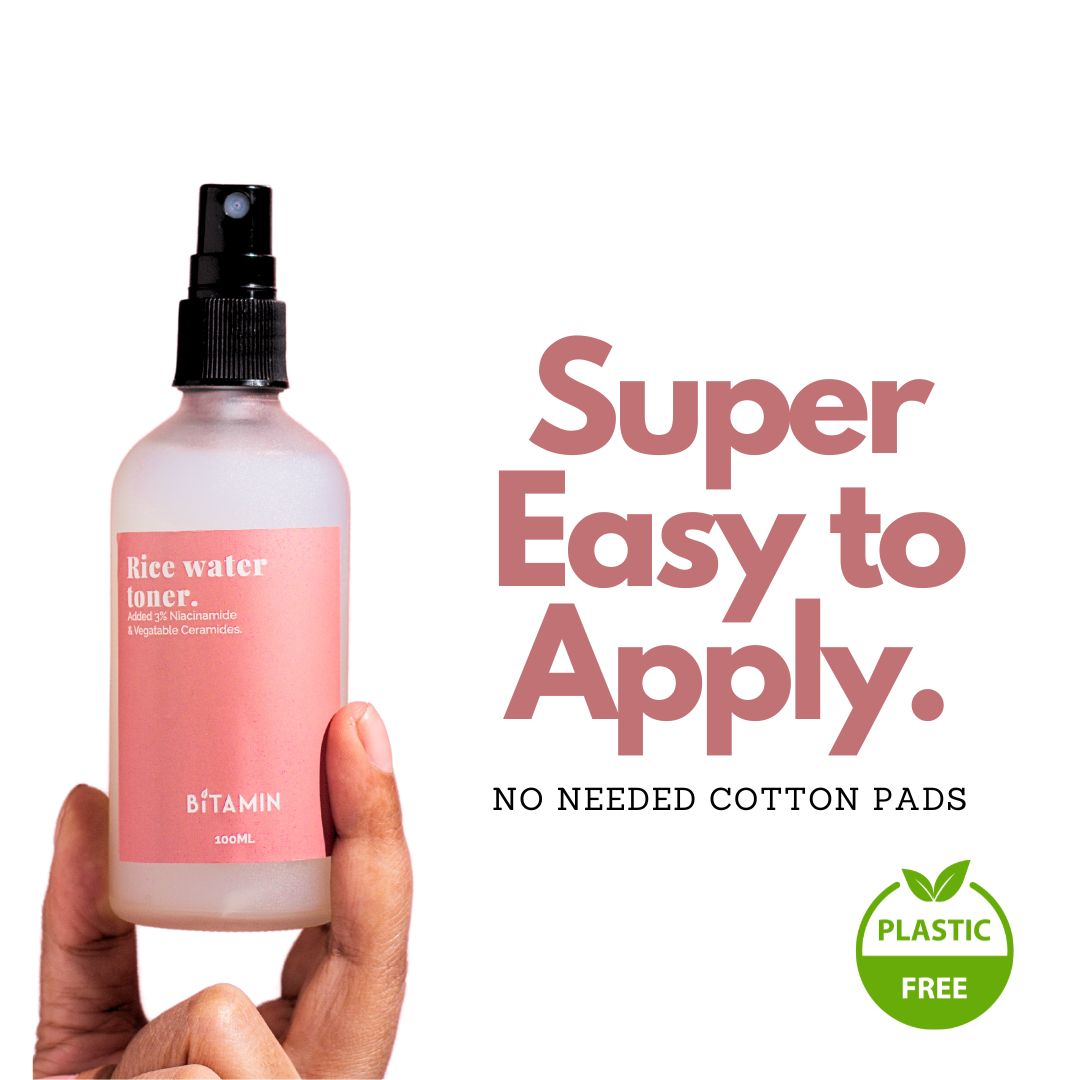 Bitamin 4% Niacinamide & Rice Water Toner, Ceramides,Liquorice Extract with 25% Rice Extract - 100ml