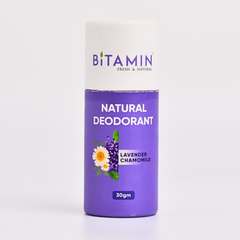 Bitamin Lavender Chamomile Natural Deodorant - 30 Grams
