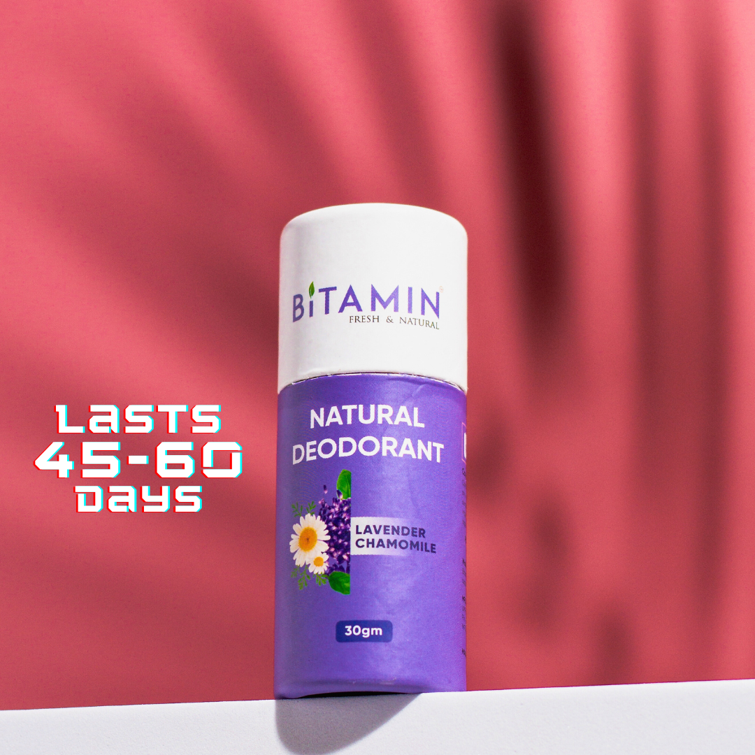 Bitamin Lavender Chamomile Natural Deodorant - 30 Grams