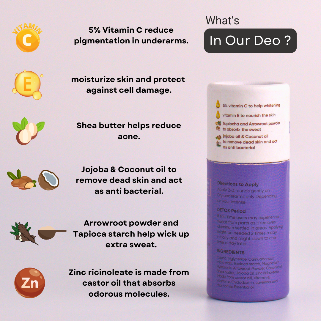 Bitamin Lavender Chamomile Natural Deodorant - 30 Grams