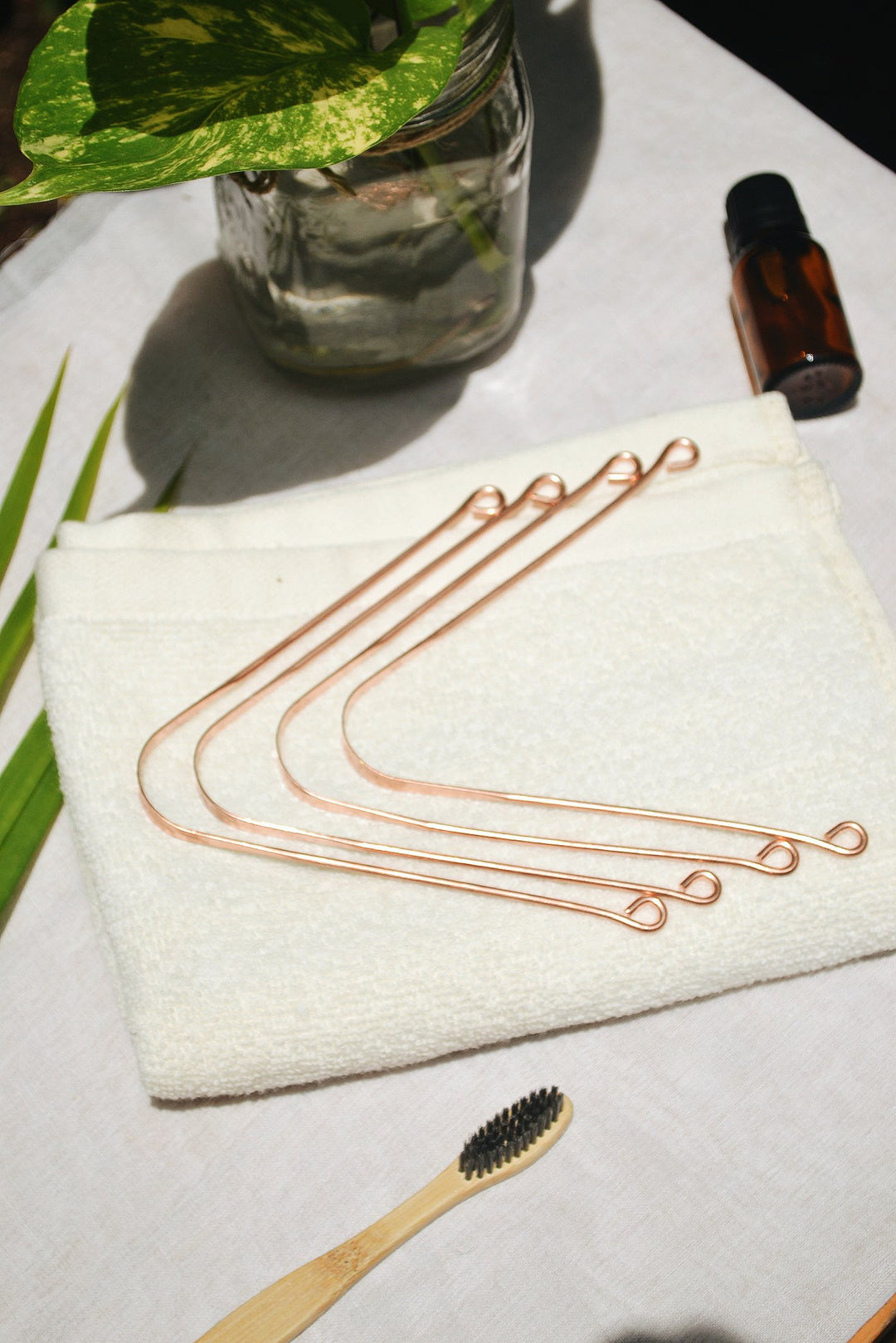 Almitra Sustainables Copper Tongue Cleaner – Pack Of 4