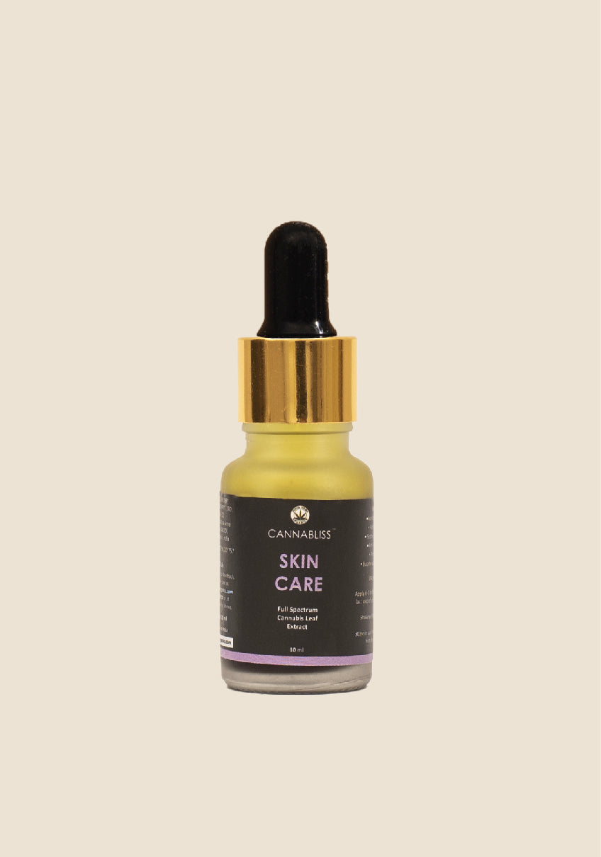 India hemp Organics CannaBliss SKIN CARE (with 0.5% Cannabis Leaf Extract + Argan & Rosehip Oil + Hemp Seed Oil) - 10 ML