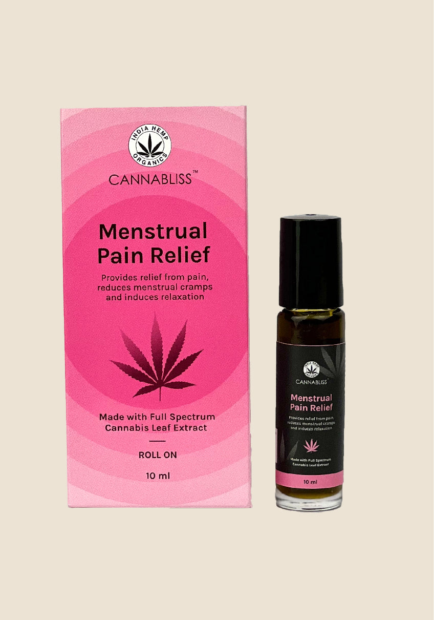 India hemp Organics Cannabliss Menstrual Pain Relief Roll On - 10 ML