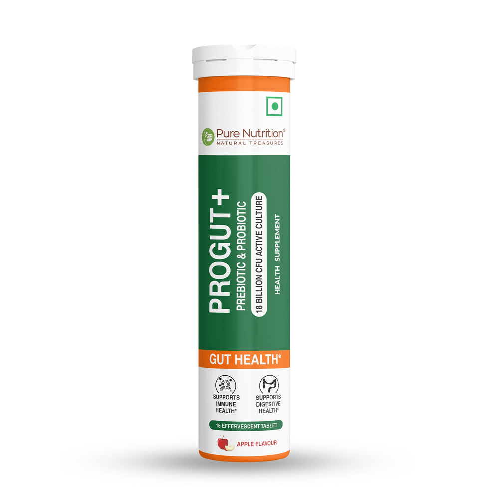 Progut Plus Probiotic Effervescent Tablets – 9 Strains + Prebiotic | 15 Tablets