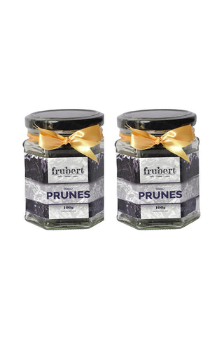 Frubert- European Dried Prunes without added sugar-Unsweetened Dry Fruits-200 gm- Pack of 2