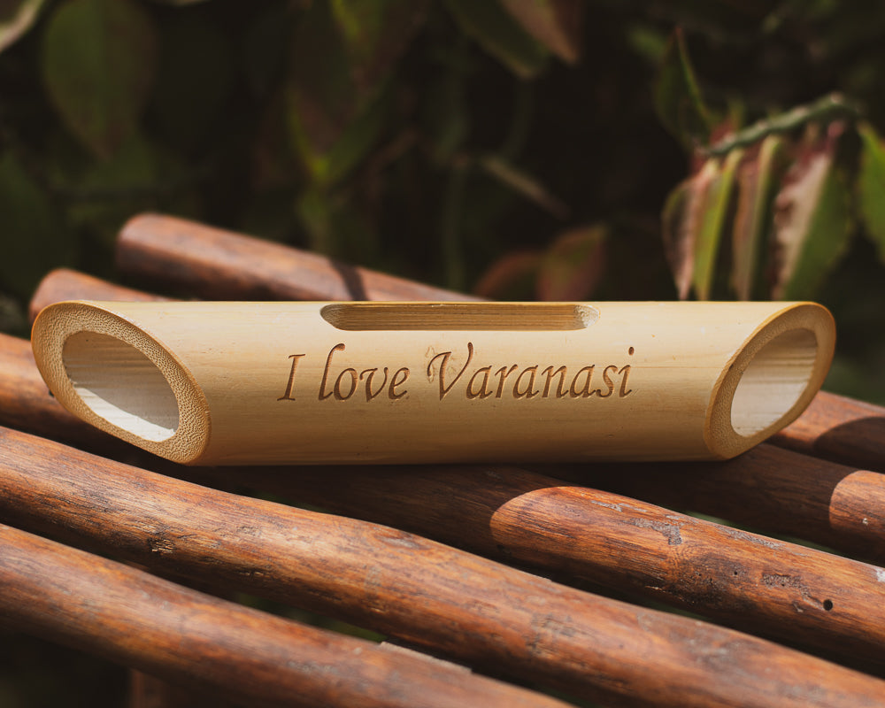 Bamboobeat sound amplifier | I Love Varanasi | Mobile Holder | Portable | Multipurpose