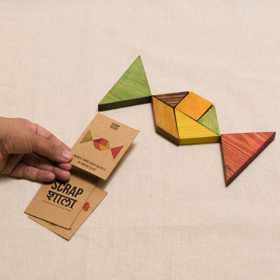 Scrapshala Tree buddy tangram puzzle game | educational | brain teaser | 4 to 99 years old | chemical-free | safe for kids