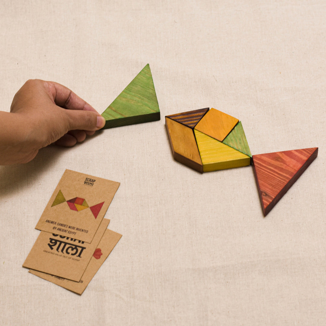 Scrapshala Tree buddy tangram puzzle game | educational | brain teaser | 4 to 99 years old | chemical-free | safe for kids