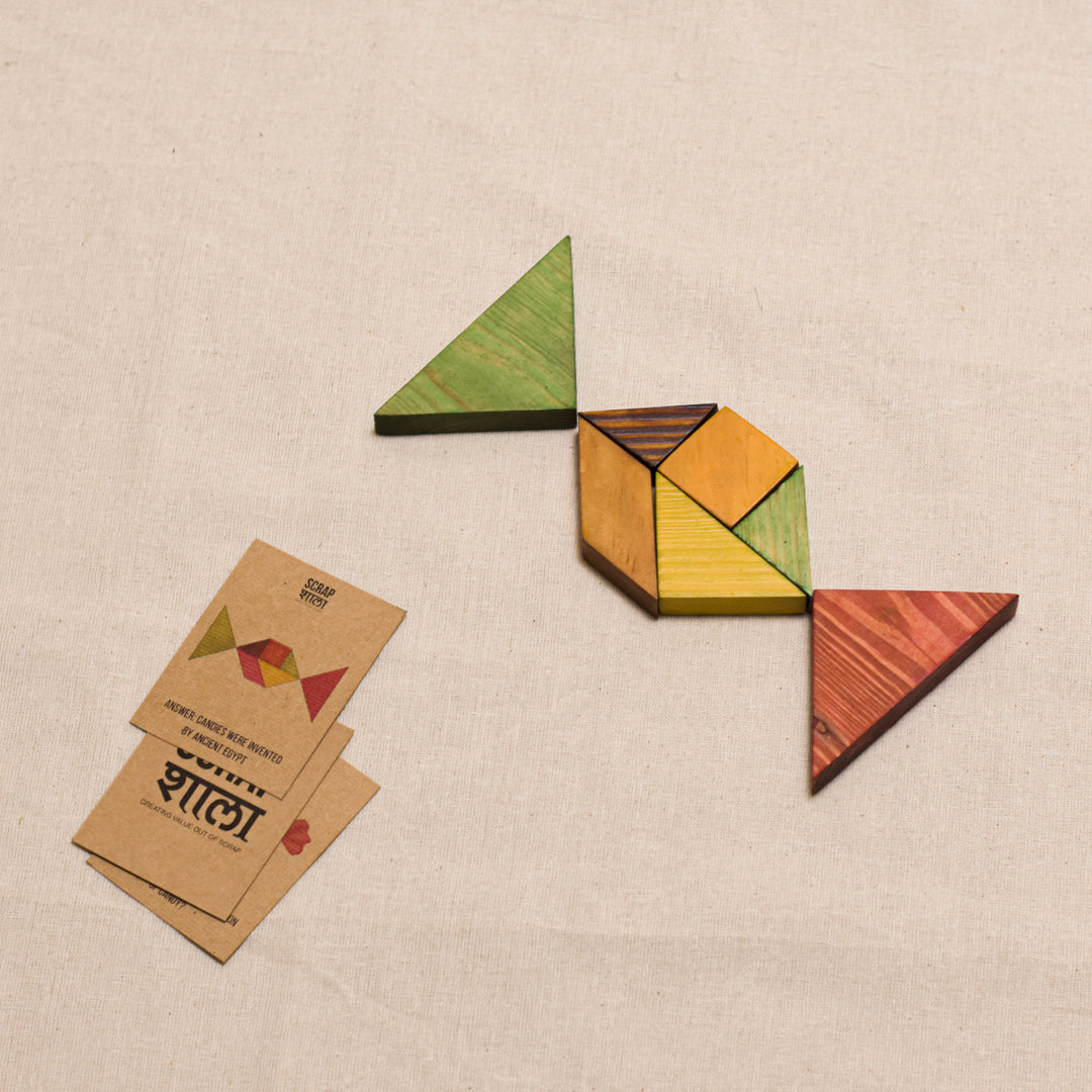 Scrapshala Tree buddy tangram puzzle game | educational | brain teaser | 4 to 99 years old | chemical-free | safe for kids