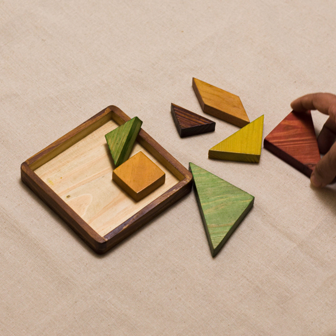 Scrapshala Tree buddy tangram puzzle game | educational | brain teaser | 4 to 99 years old | chemical-free | safe for kids