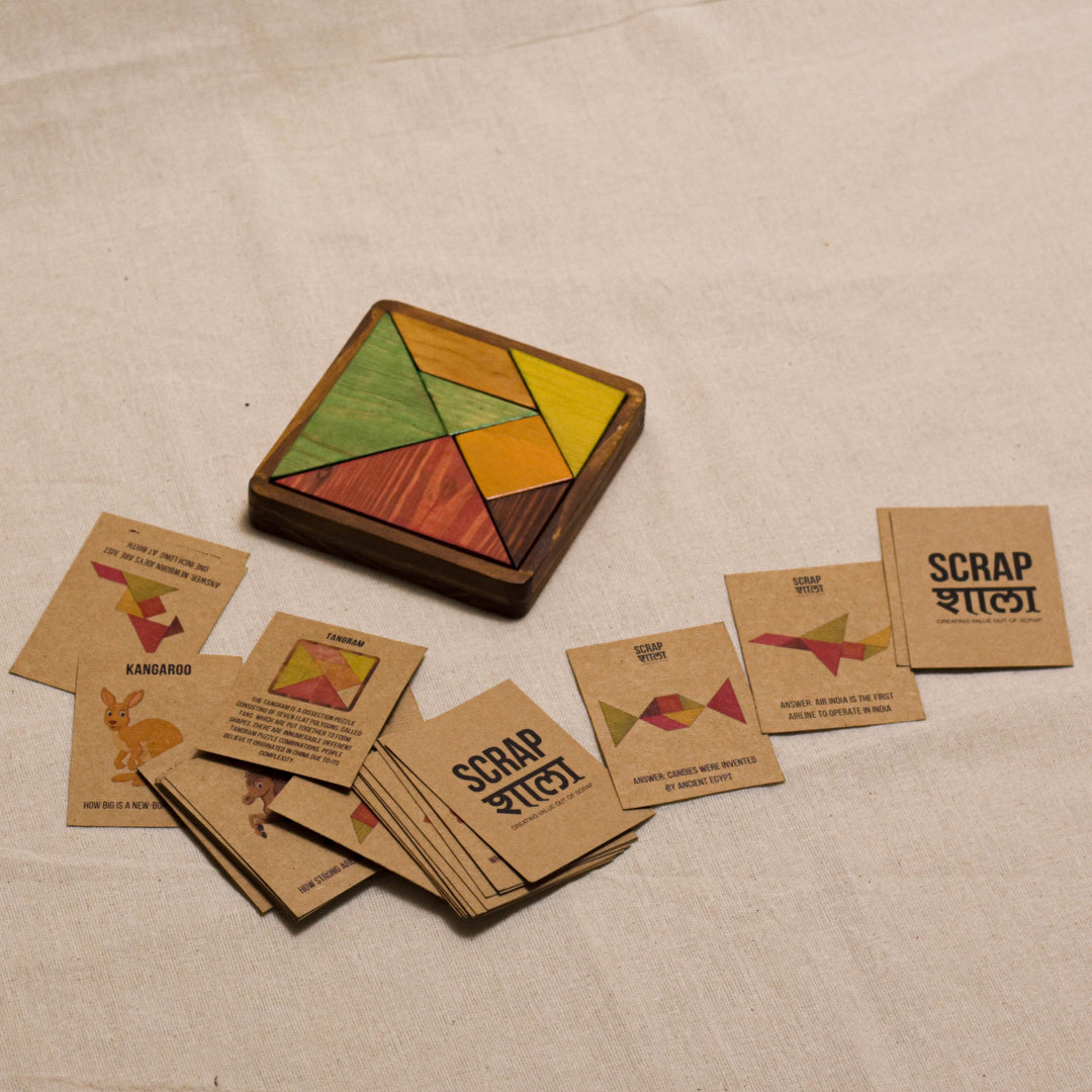 Scrapshala Tree buddy tangram puzzle game | educational | brain teaser | 4 to 99 years old | chemical-free | safe for kids