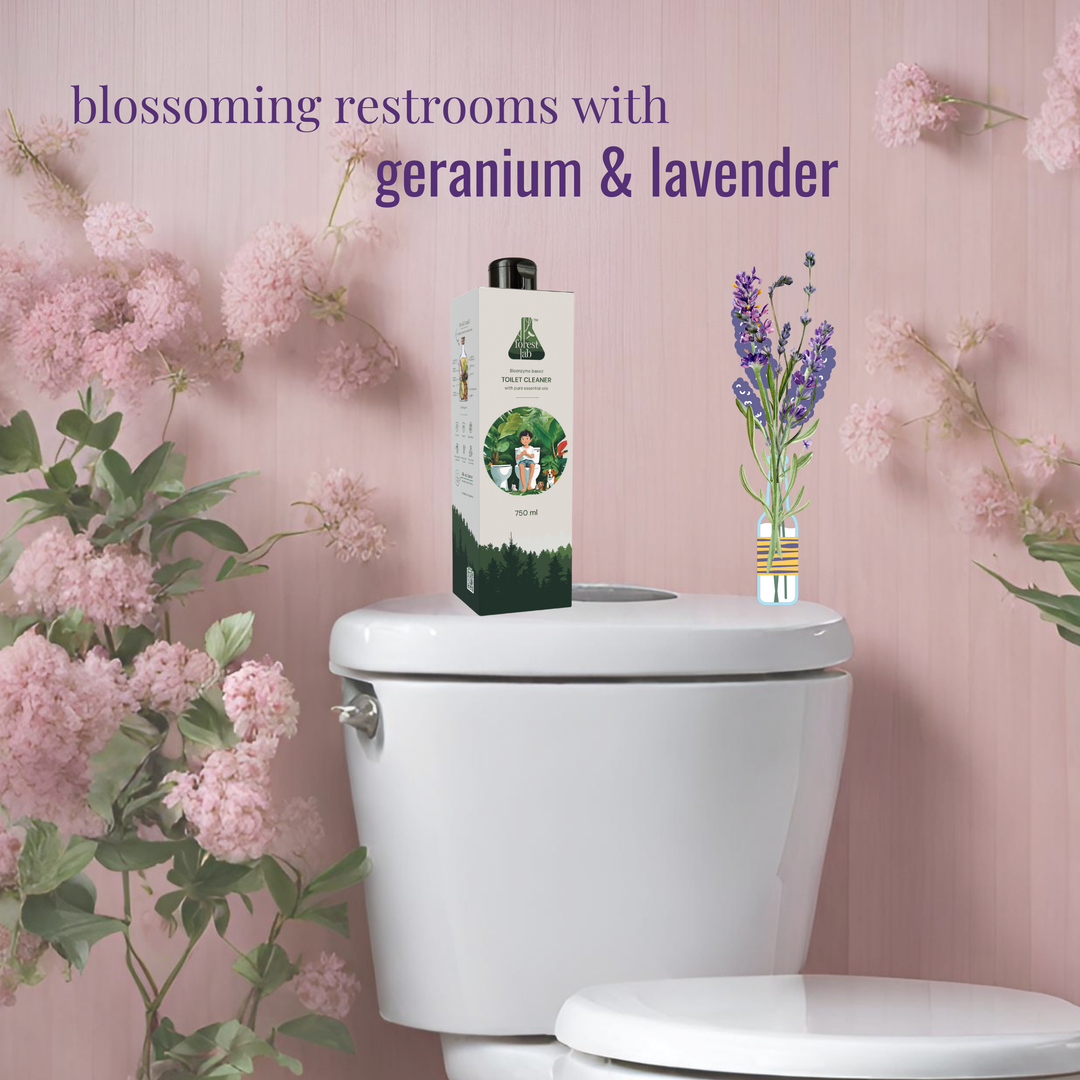 Forest lab Natural Toilet Cleaner| Powerful Bio-Enzyme & Soapnut Action | Pure Essential Oils