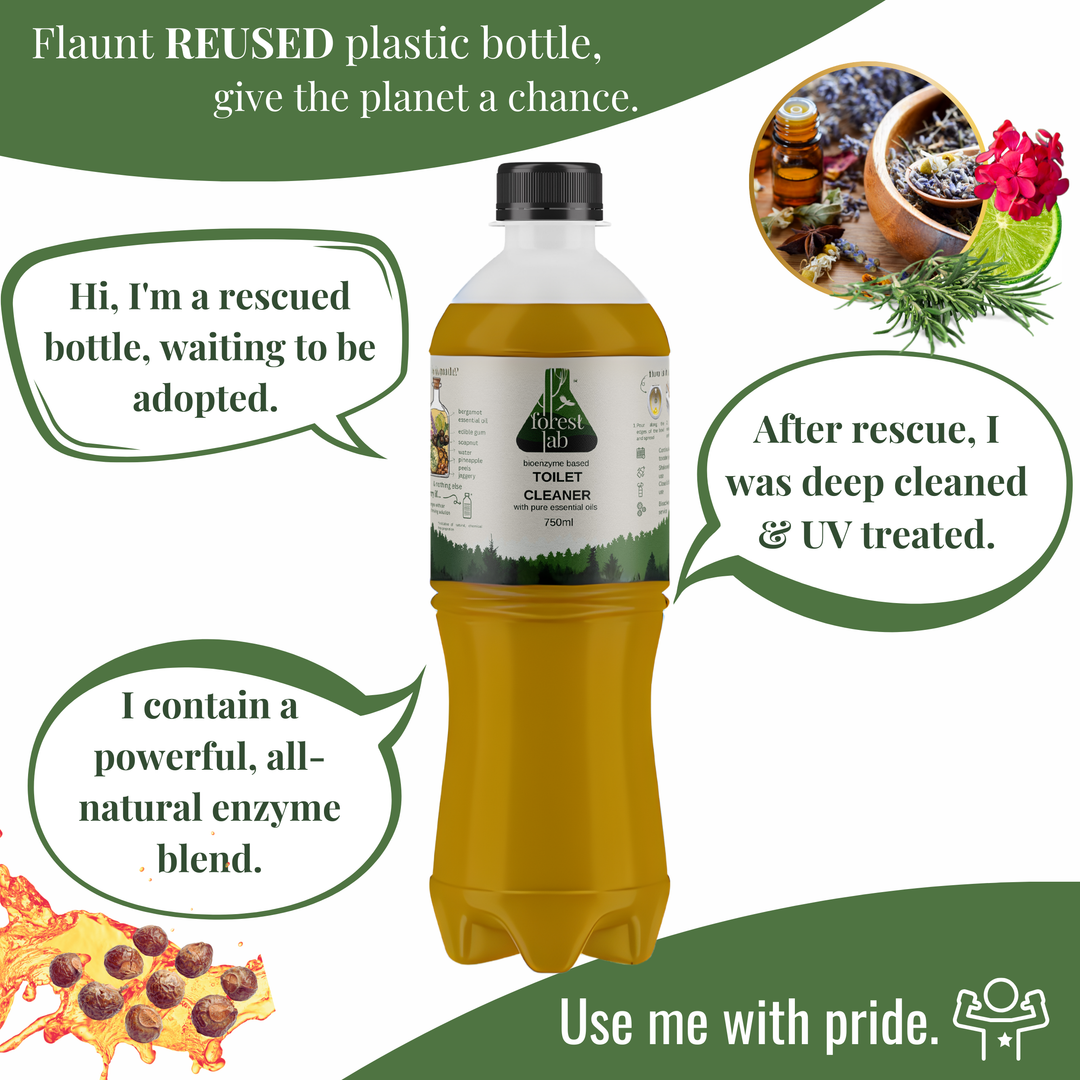 Forest lab Natural Toilet Cleaner| Powerful Bio-Enzyme & Soapnut Action | Pure Essential Oils