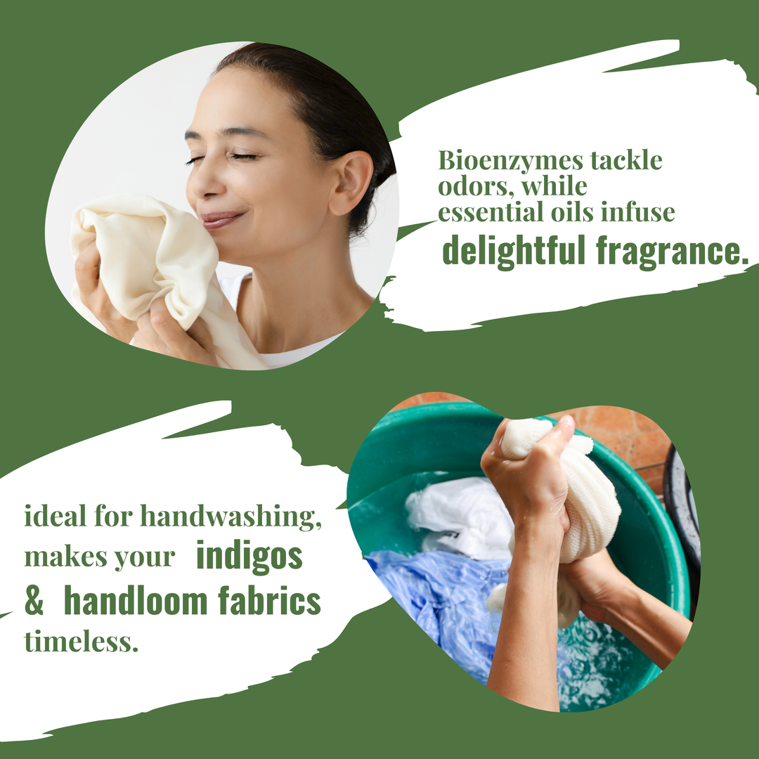 Forest Lab Laundry Liquid Detergent| Powered by Bio-Enzymes & Soapnuts | Pure Essential Oils - Lavender & Geranium