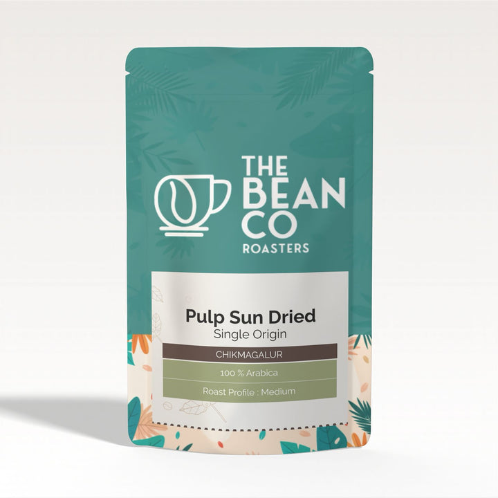 THE BEAN CO Pulp Sundried Coffee Beans | Medium Roast |100% Arabica