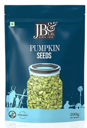JB&CO Organic Pumpkin Seeds - 200 gm