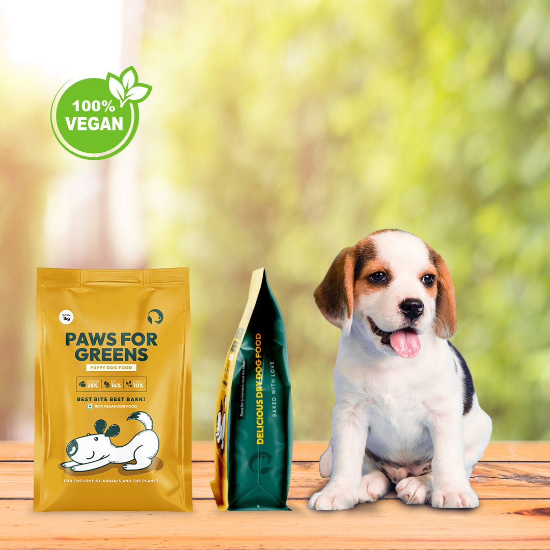 Paws For Greens 100% Vegan Dry Dog Food- Puppy - 1 kg
