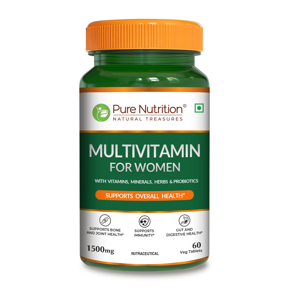 Multivitamin Tablets for Women | 37+ Nutrients for Overall Health | 60 veg Tablets