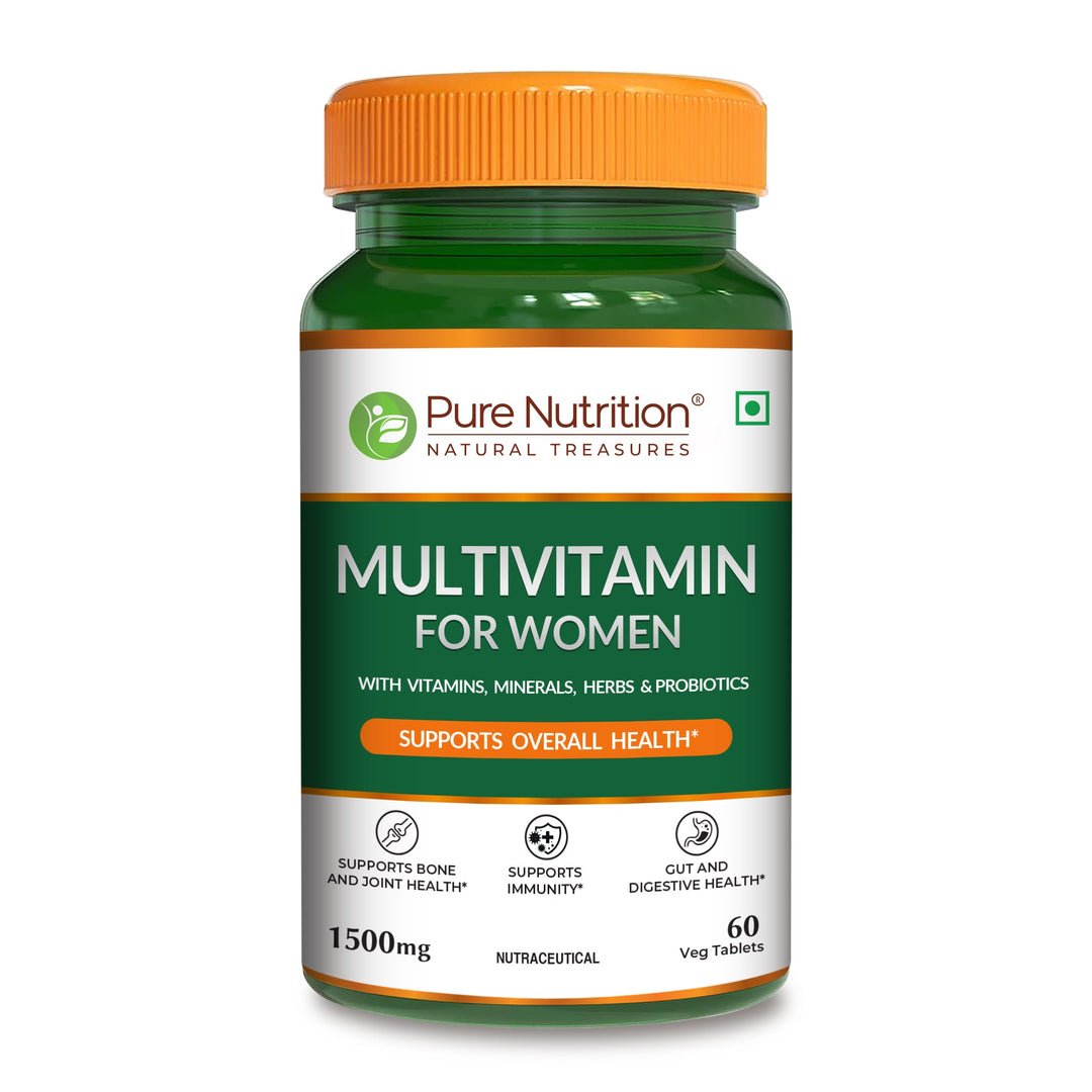Multivitamin Tablets for Women | 37+ Nutrients for Overall Health | 60 veg Tablets