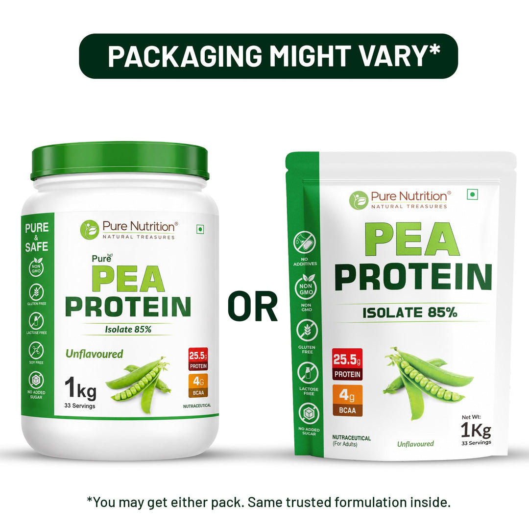 Pea Protein Isolate Powder 1kg  25.5g Protein | Vegan & Dairy-Free