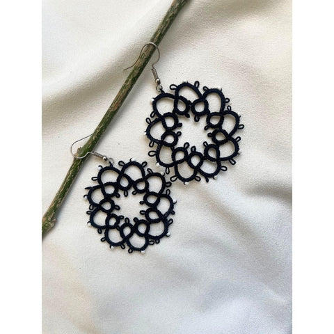 Knots To NodesPure Noir Earrings